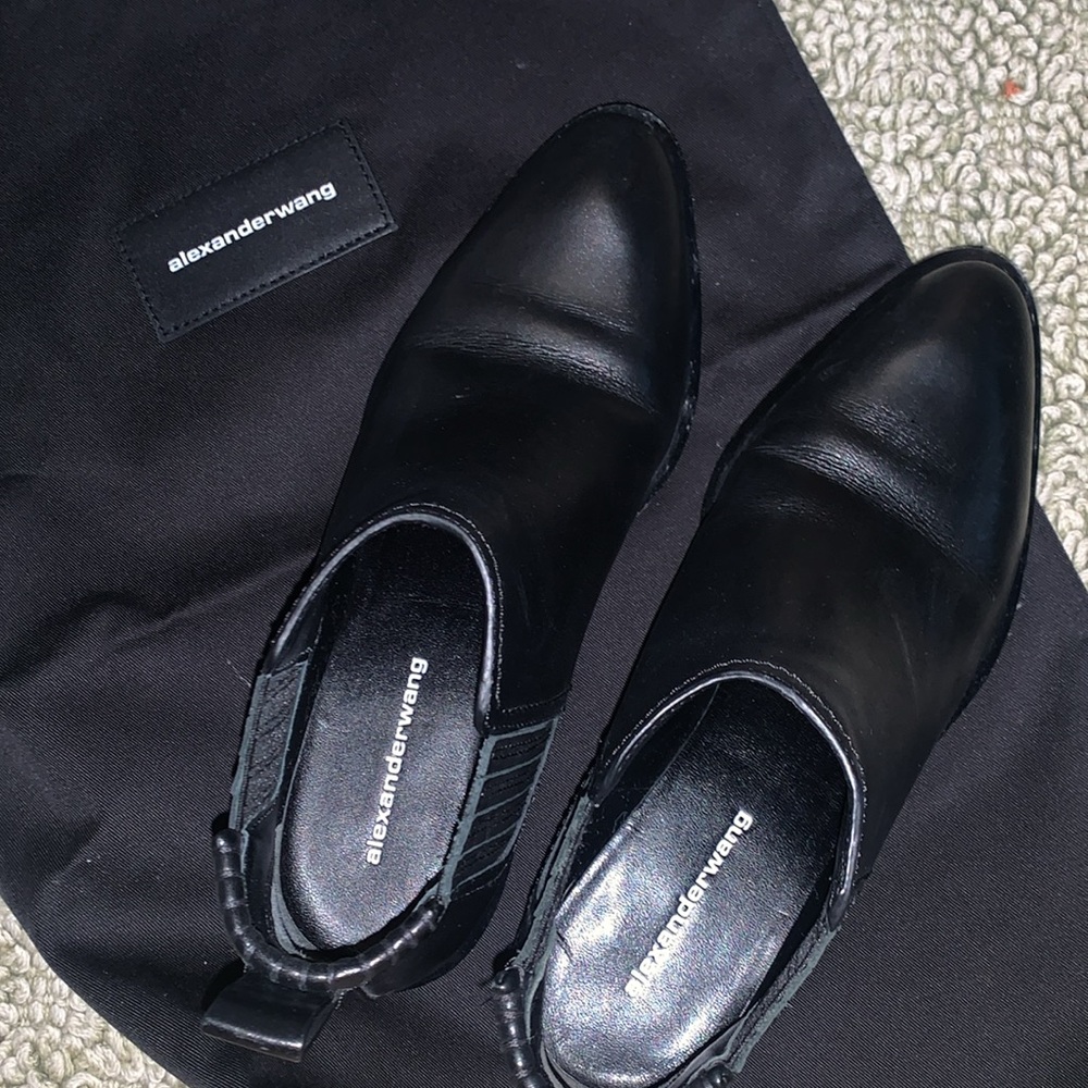 🖤alexanderwang Kori Calf | Black & Rose Gold Low Rise Boots Size 5